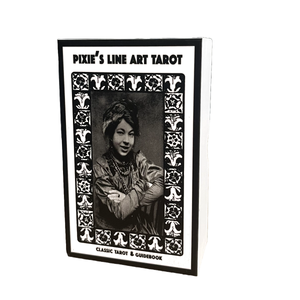 Pixie's Line Art Tarot & 100 Page Guide | Linen Finish |