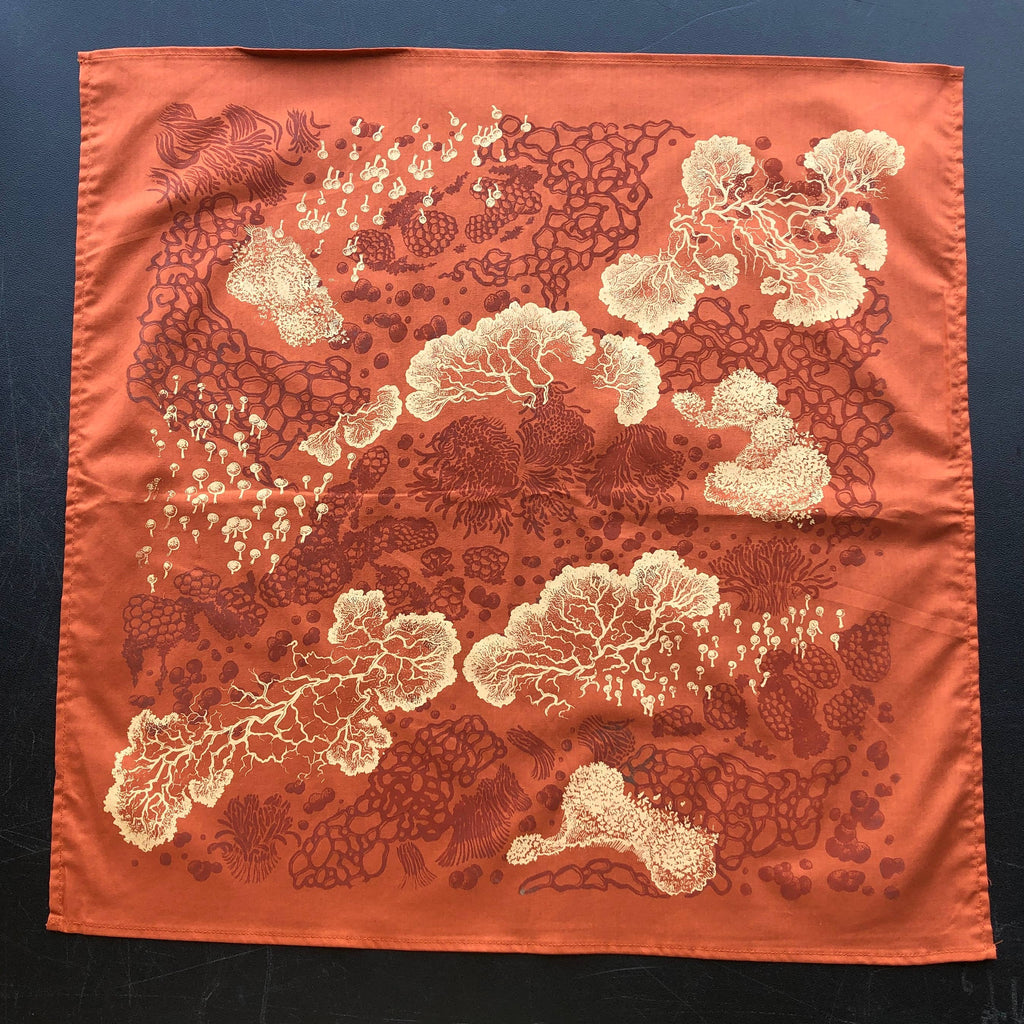 Slime Mold Bandana - Rust