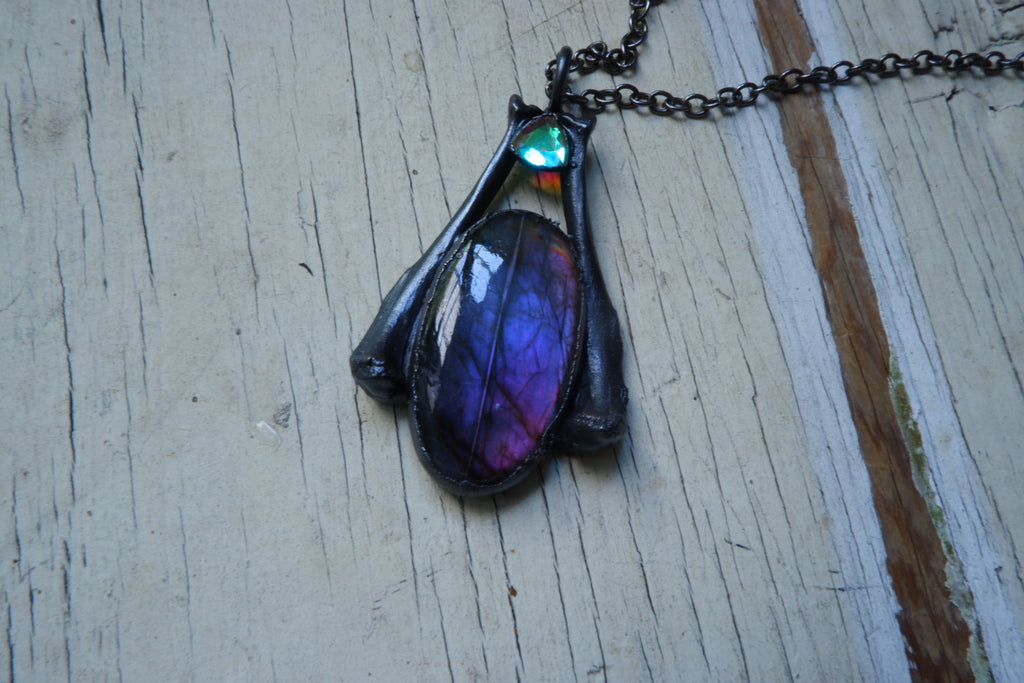 Purple Labradorite Pendant