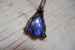 Purple Labradorite Pendant