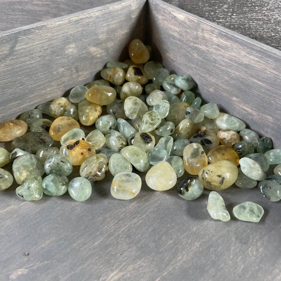 Tumbled Prehnite Golden