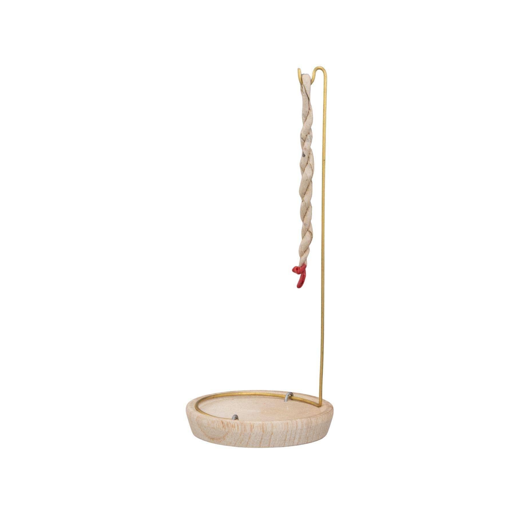 Wood Rope Incense Burner.