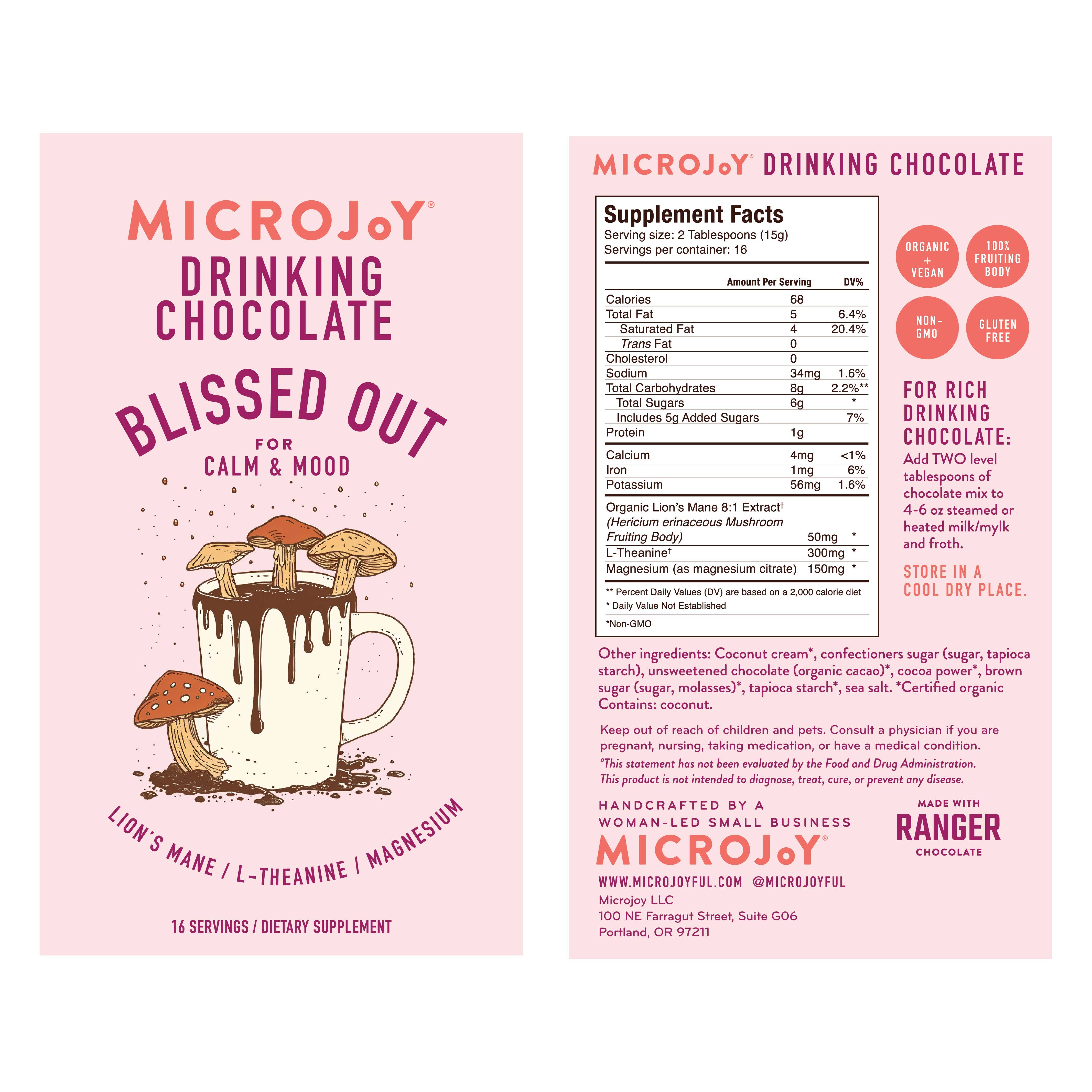 Blissed Out Seasonal Drinking Chocolate for Calm + Mood