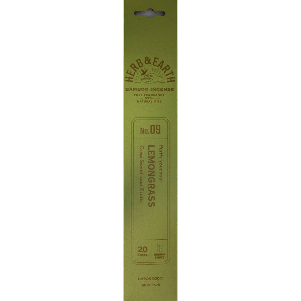 Herb & Earth Incense 20 Sticks - Lemongrass