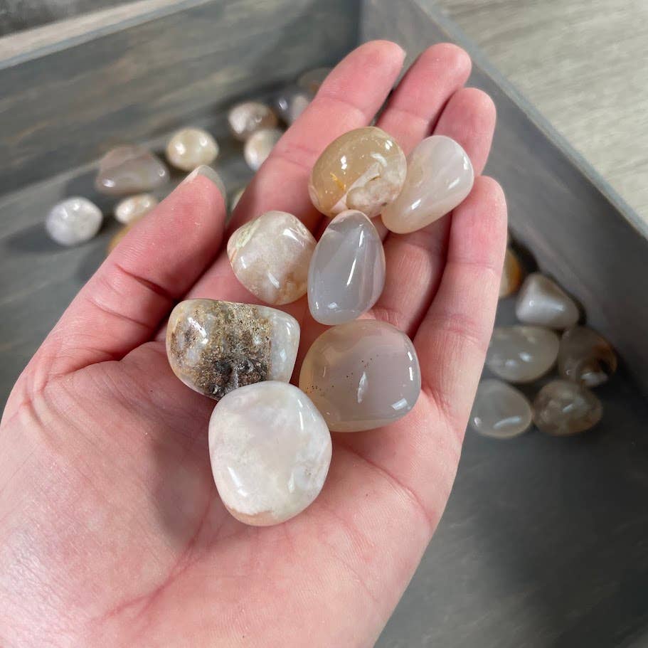 Tumbled Flower Agate