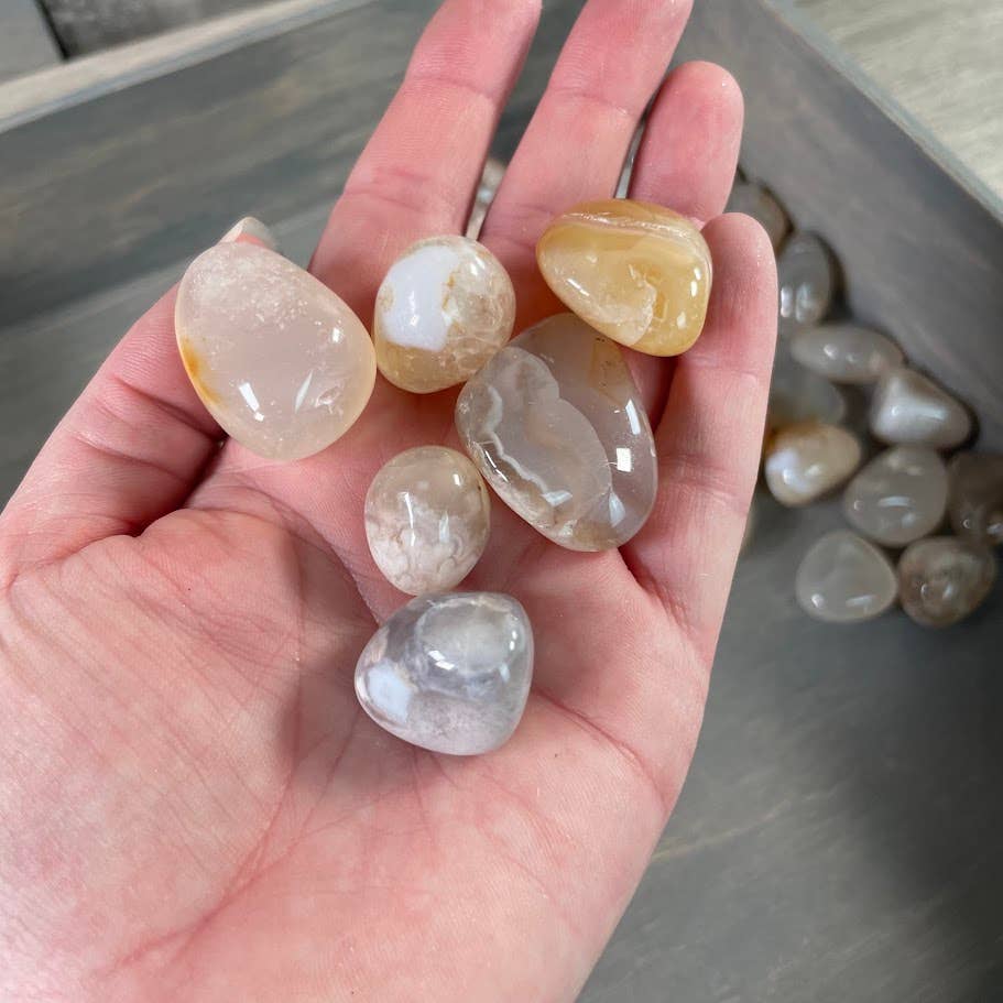 Tumbled Flower Agate