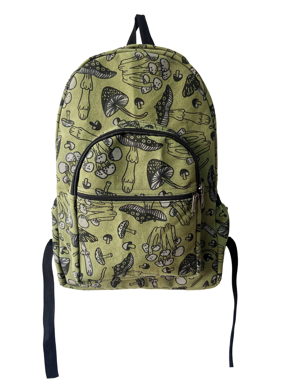 Backpack Mushroom Print: Green