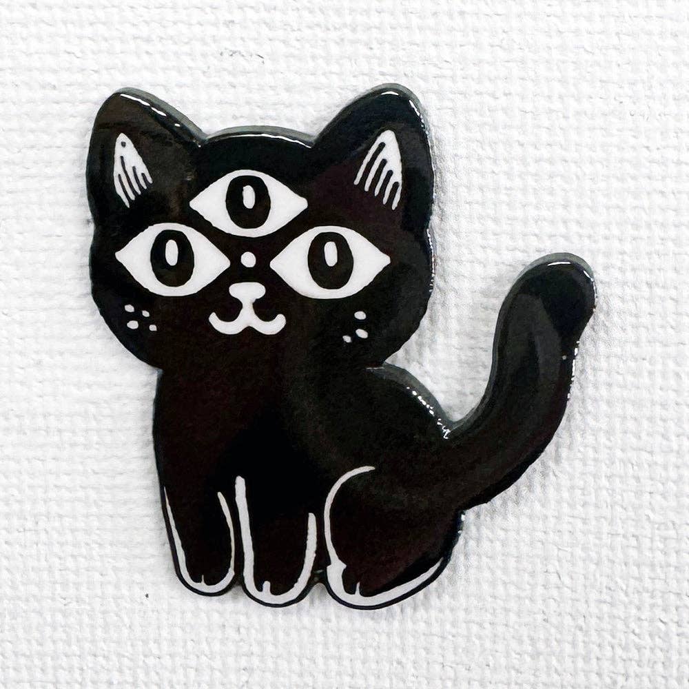Third Eye Cat Pin
