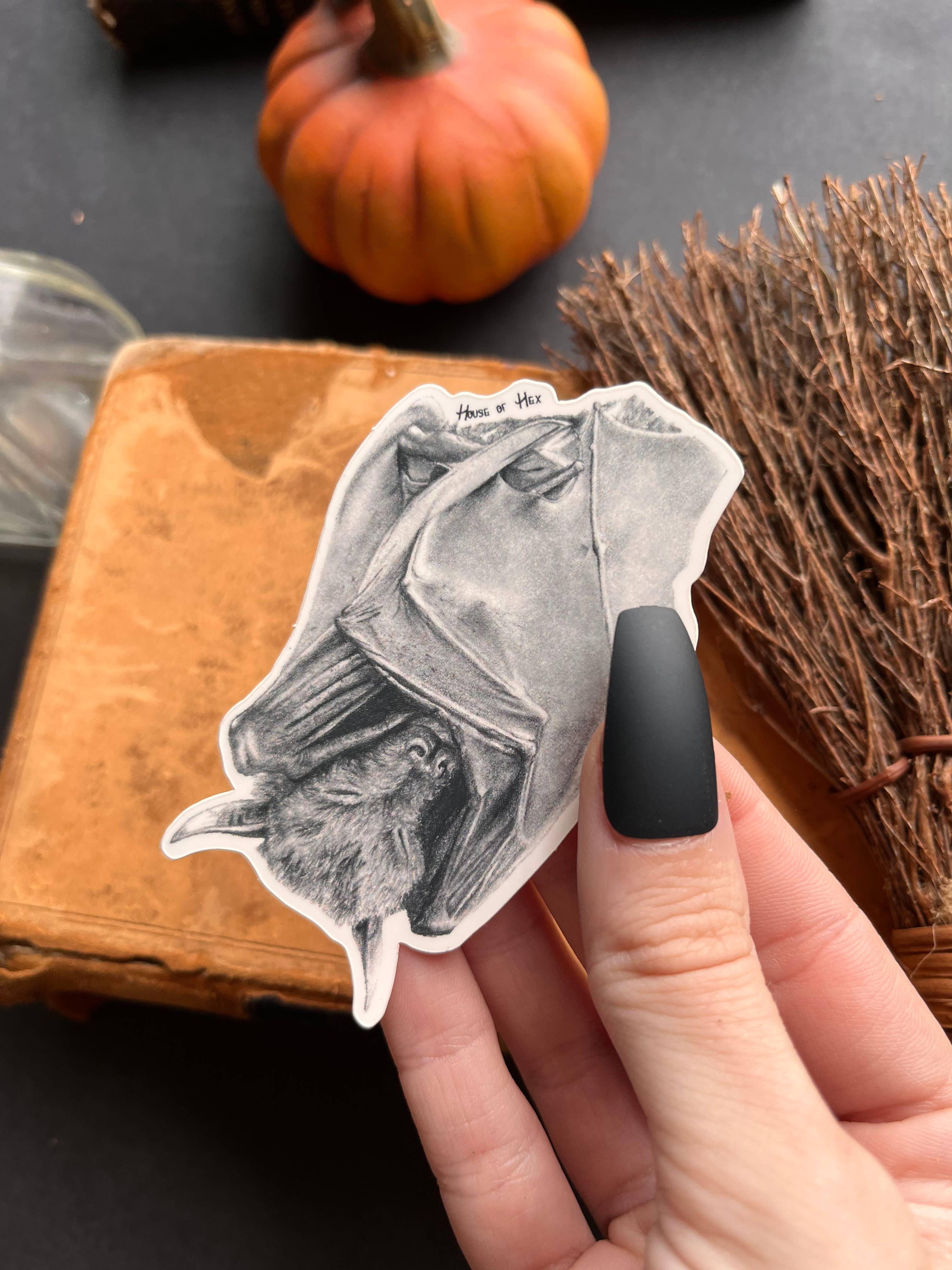 Bat Sticker | dark decor | spooky | Halloween | witchy