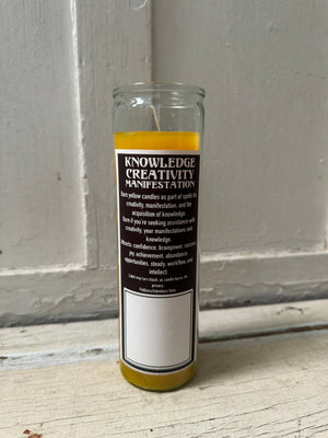 Knowledge, creativity, manifestation Candle