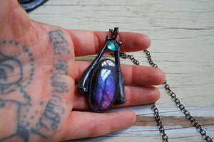 Purple Labradorite Pendant