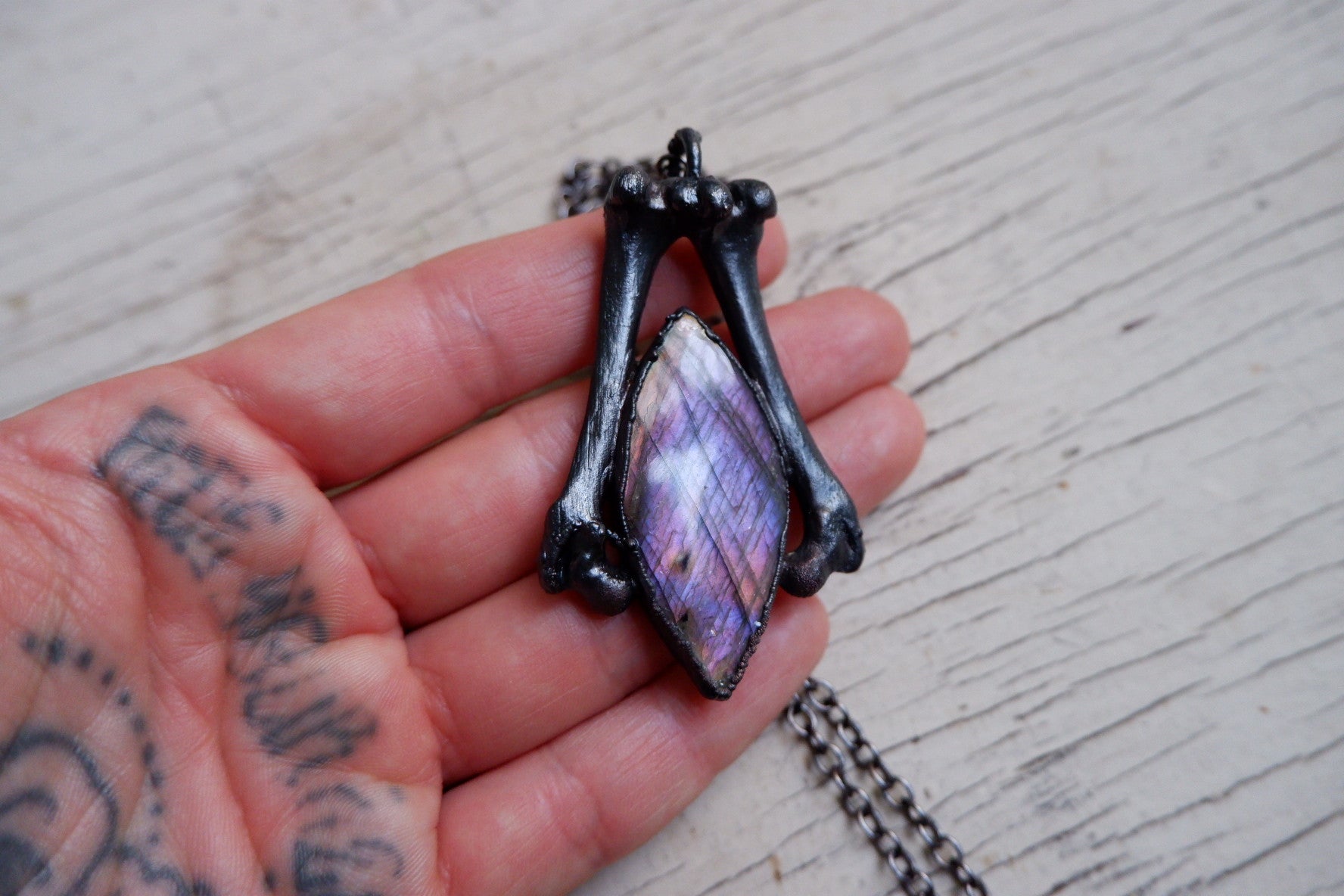 Purple Labradorite Pendant