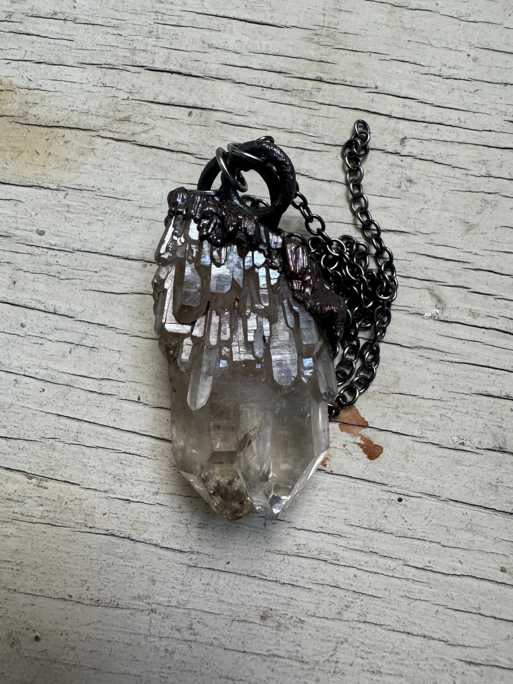 Natural Citrine Candle Quartz Pendant