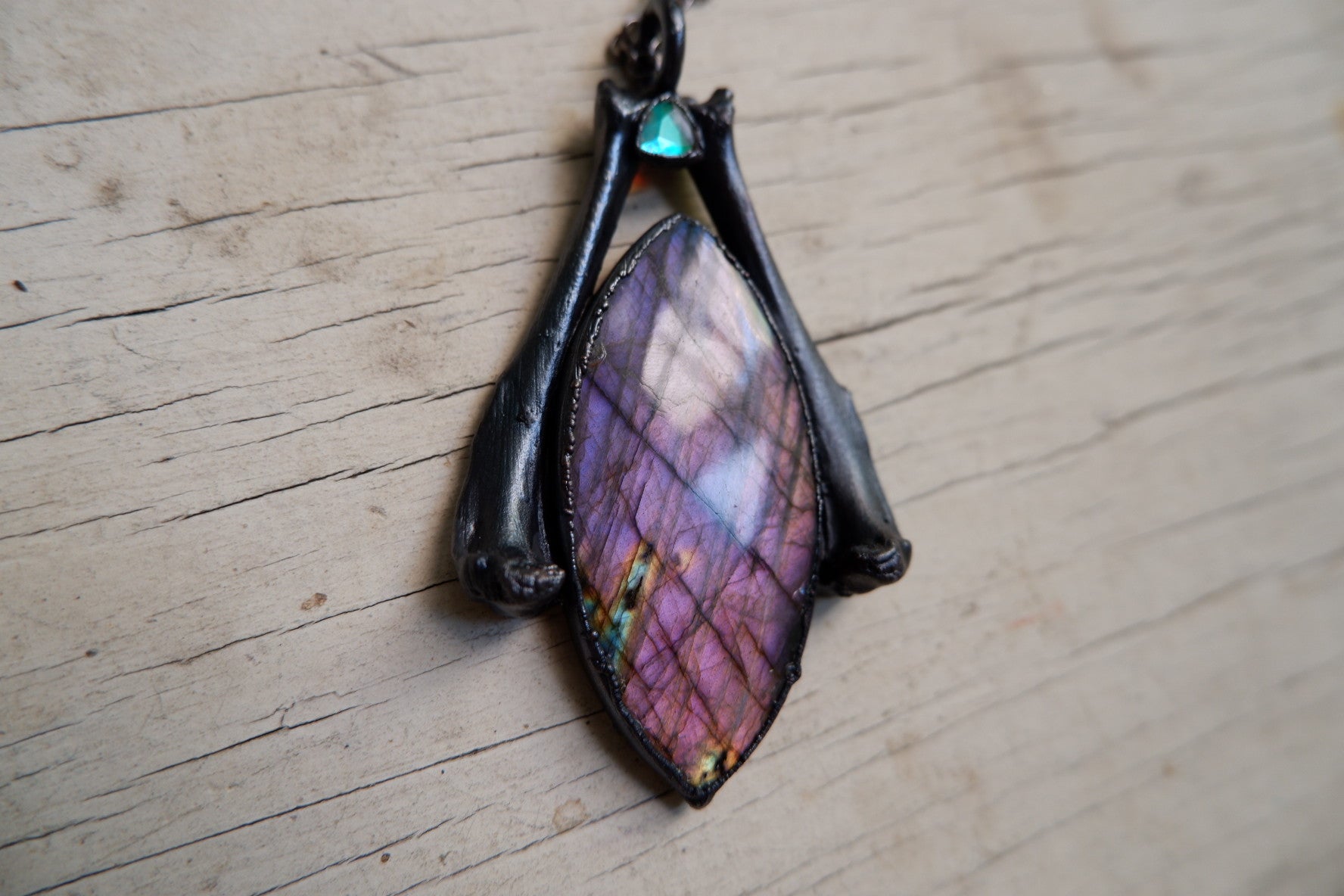 Purple Labradorite Pendant