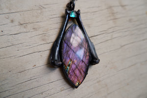 Purple Labradorite Pendant