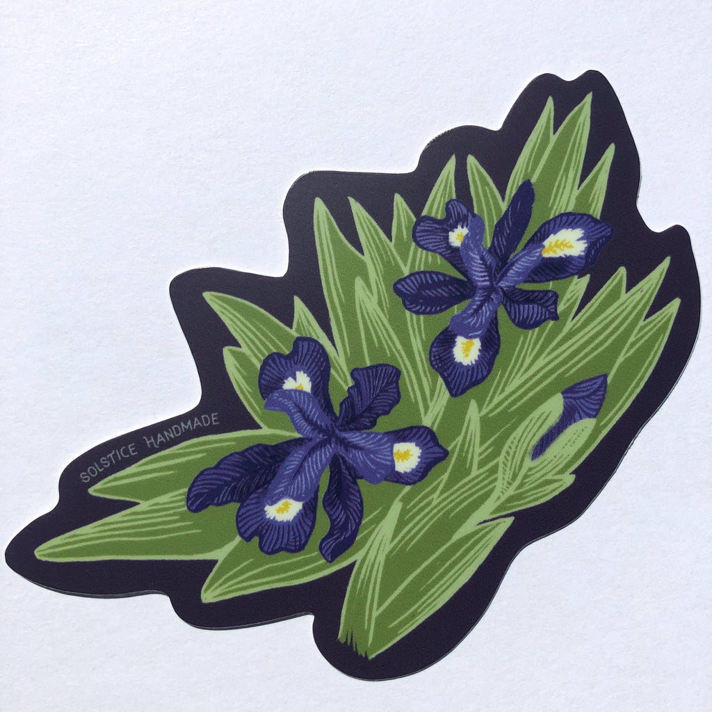 Dwarf Crested Iris Sticker