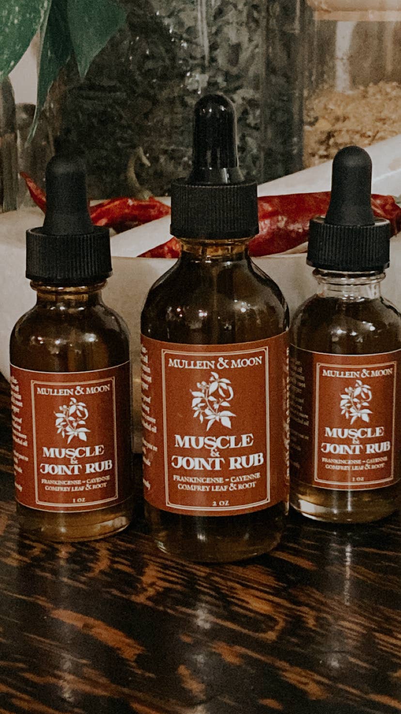 Muscle & Joint warming herbal salve: 1 oz