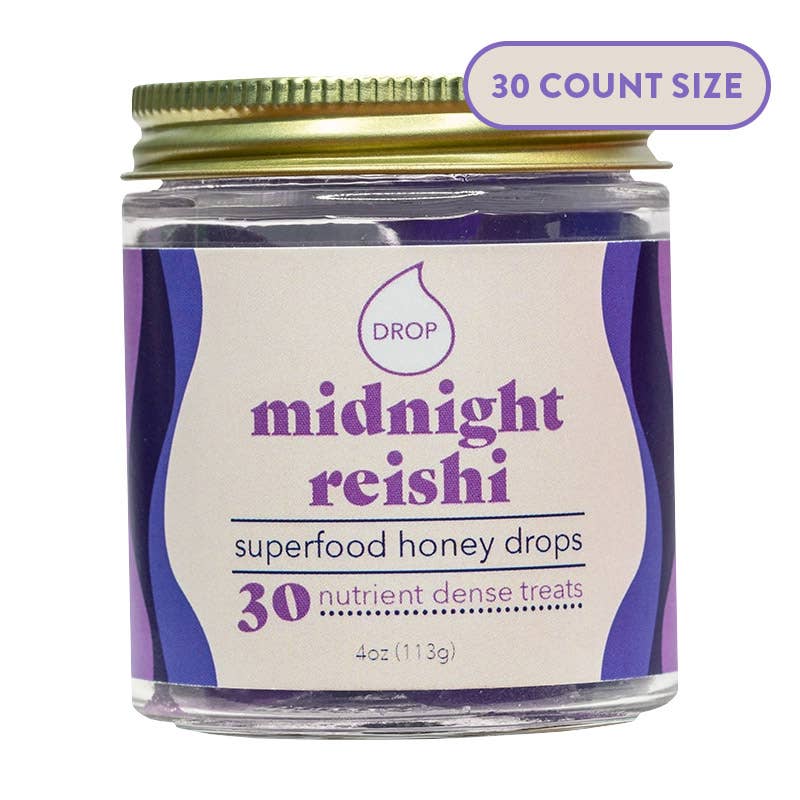 Midnight Reishi | Mushroom Honey Gummy | Sleep & Relaxation: 5 Count Pouch (Grab & Go Sample)