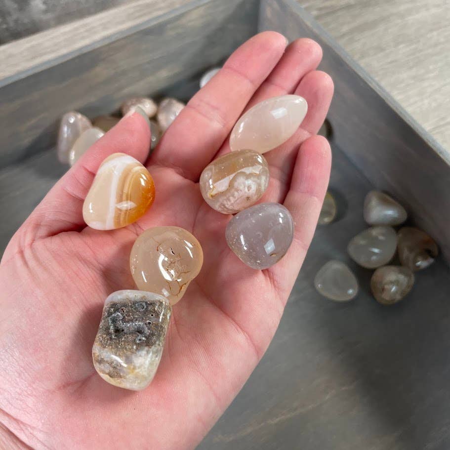 Tumbled Flower Agate