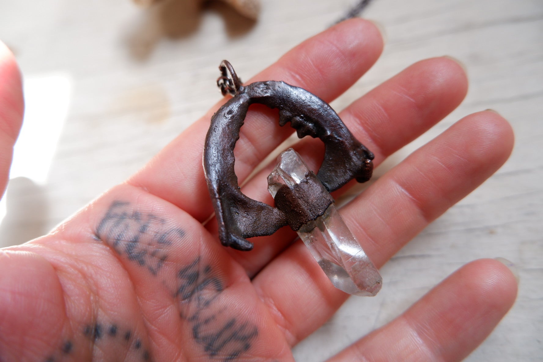 Skunk Jaw Pendant