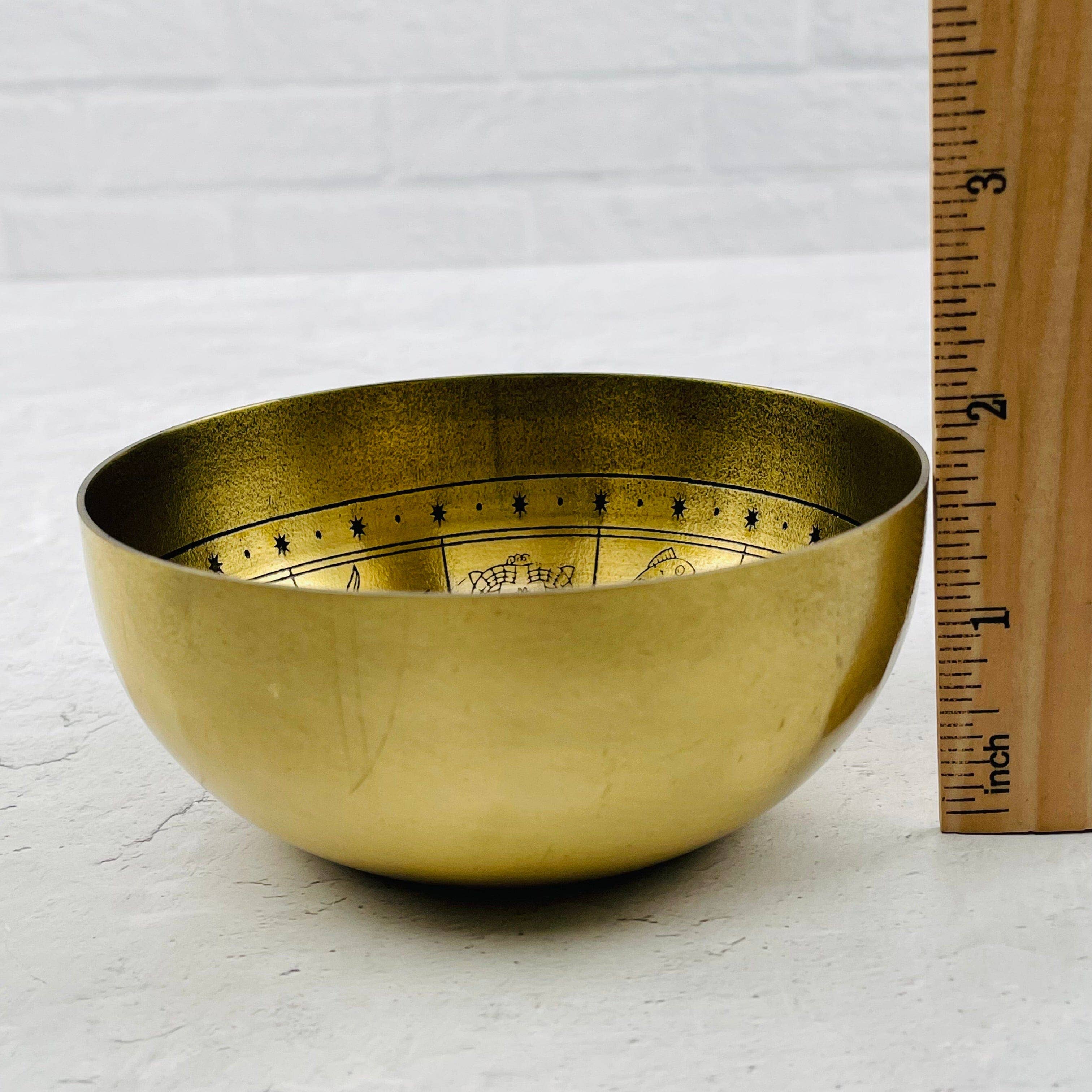 Zodiac Offering Bowl Brass