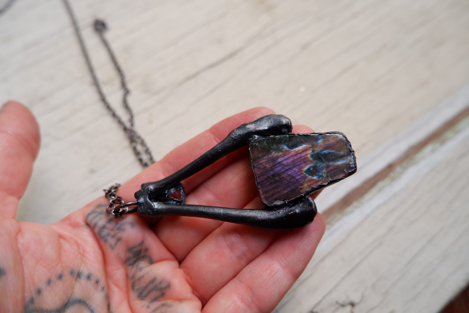 Purple Labradorite Pendant