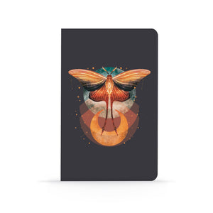 Cosmic Moth Layflat Journal Notebook: Lined / Classic