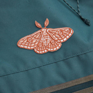 Emperor Moth Embroidered Patch, Iron on Patch