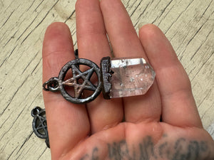 Ambofile Quartz Pentacle Pendant