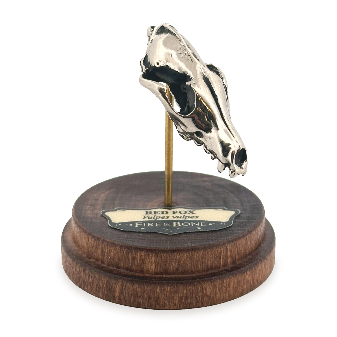 Red Fox: None / Sterling Silver