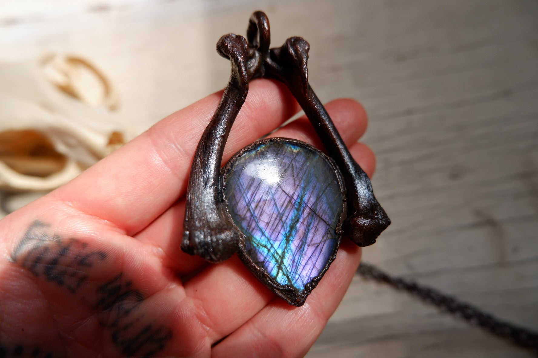 Purple Labradorite Pendant