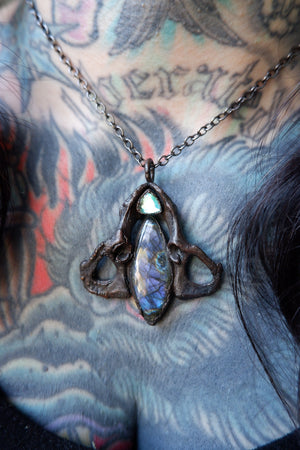 Purple Labradorite Pendant