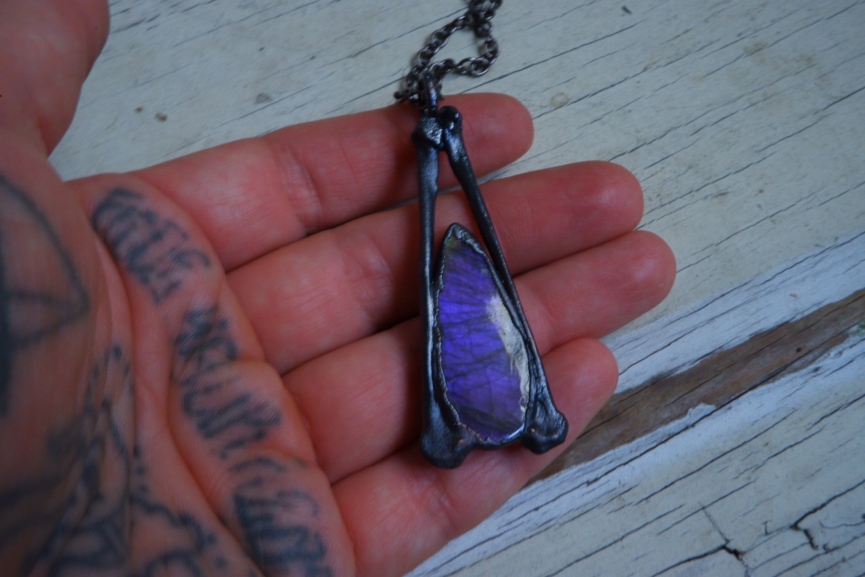 Purple Labradorite Pendant