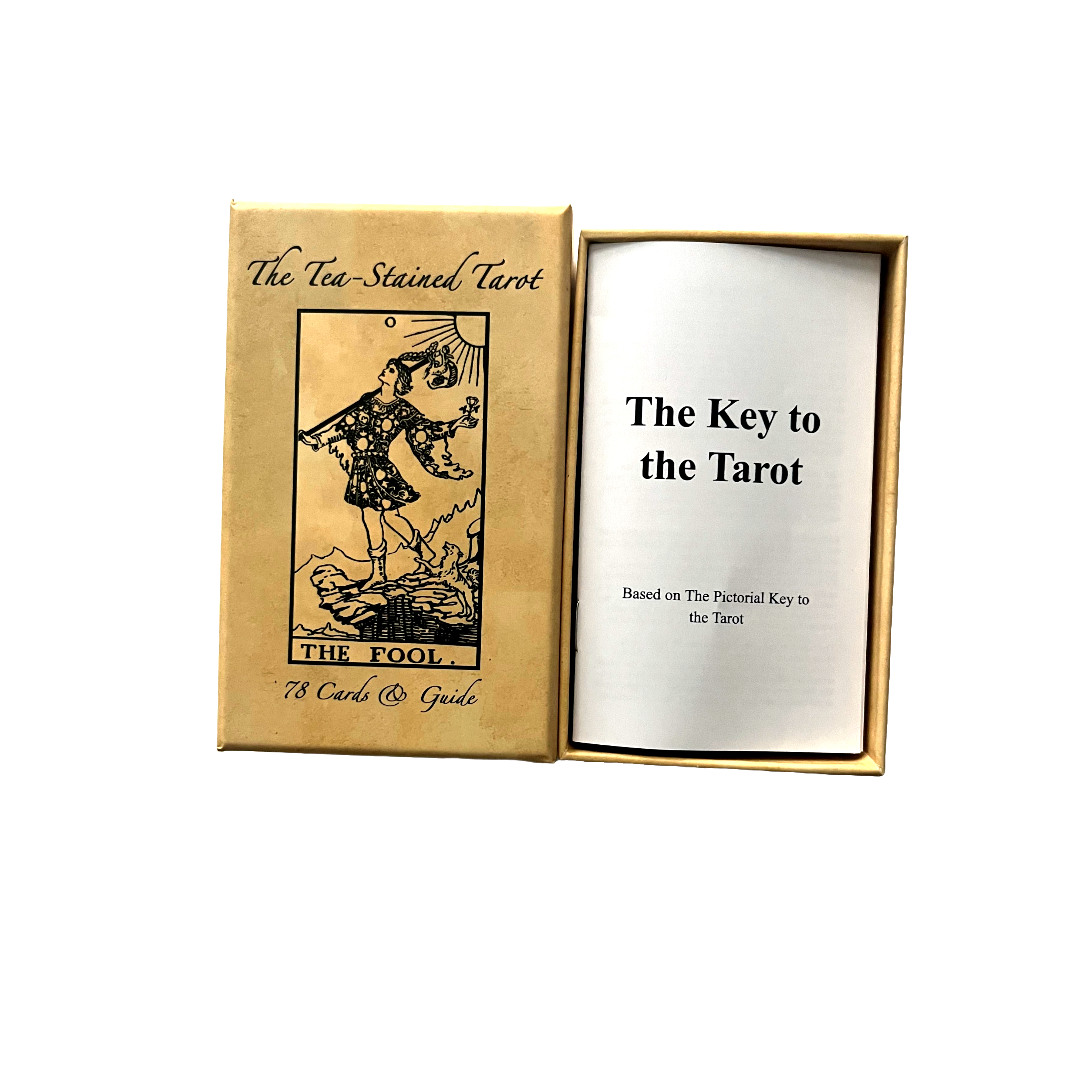 The Tea-Stained Tarot & Guide | LINEN FINISH | Made in USA |