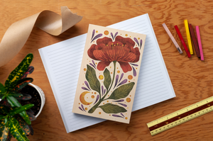 Burgundy Bloom Classic Layflat Journal Notebook