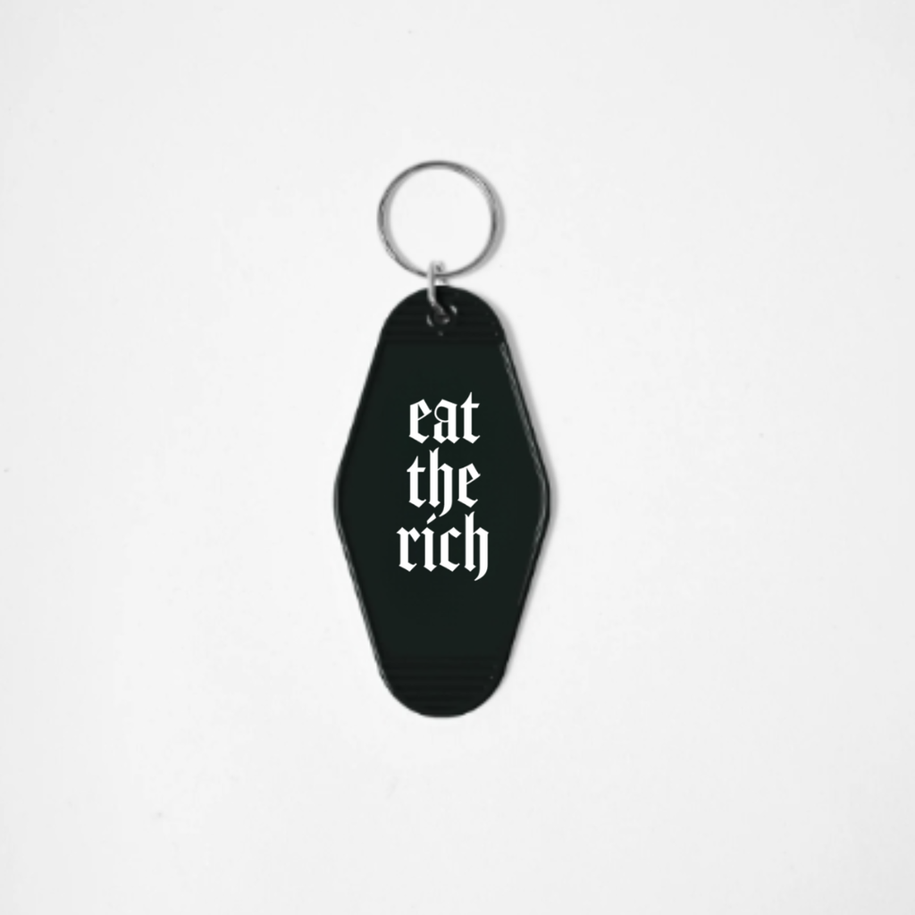 Eat The Rich, Gothic Alt Motel Keychain Accessory
