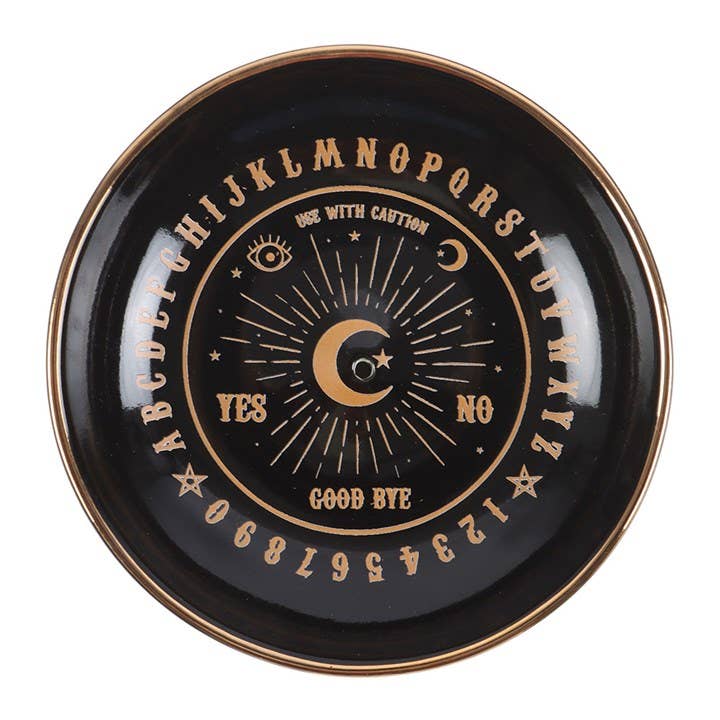 Black Talking Board Incense Holder Plate