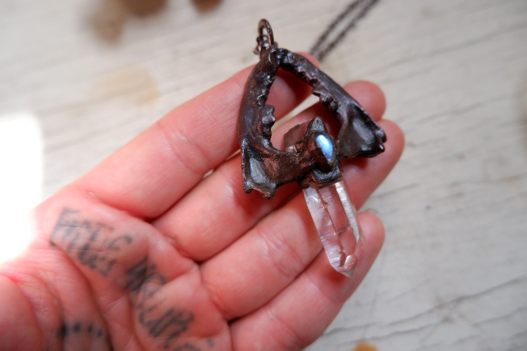 Skunk Jaw Pendant