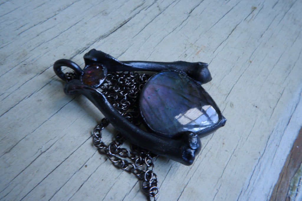 Purple Labradorite Pendant