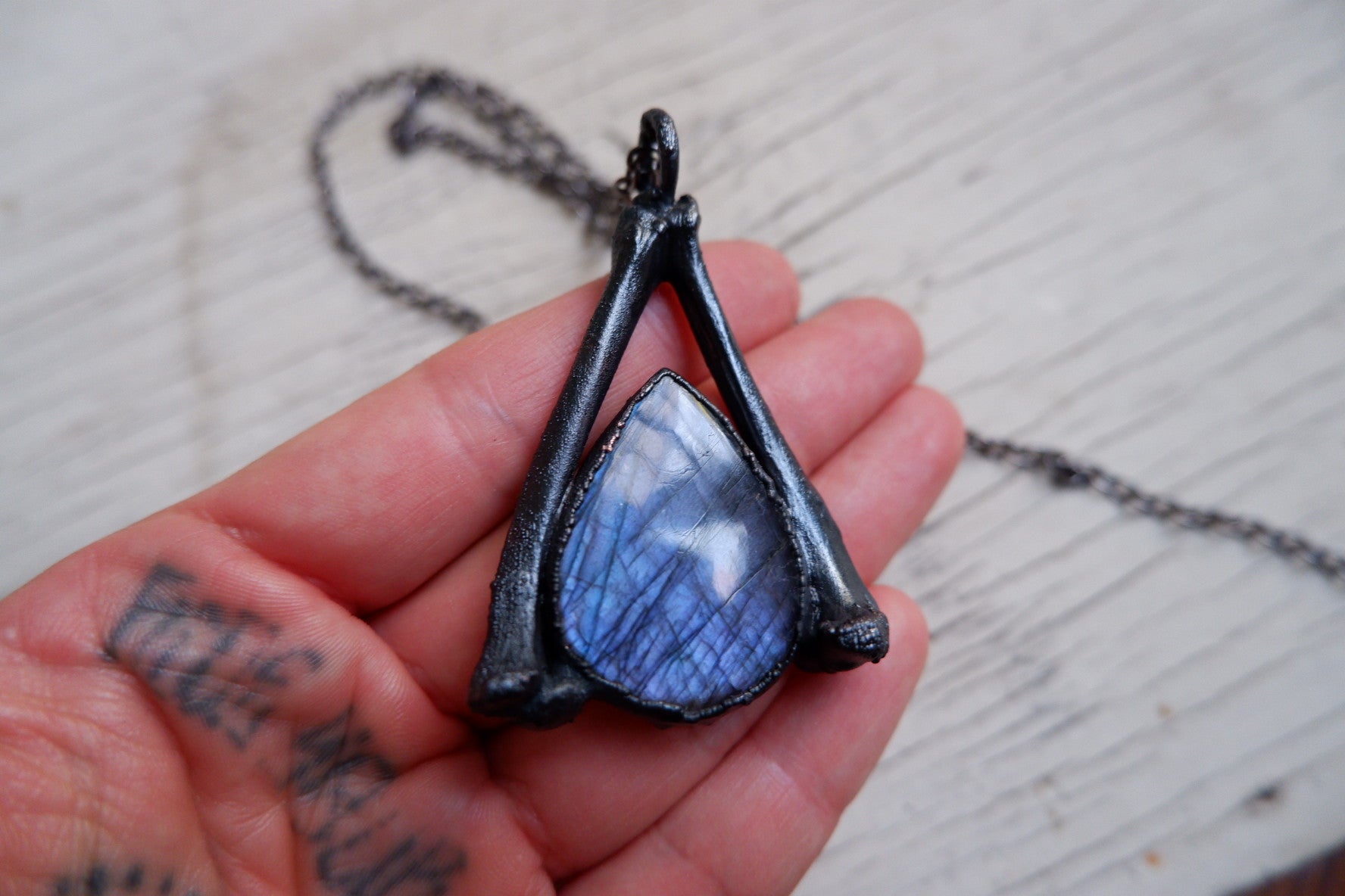 Purple Labradorite Pendant