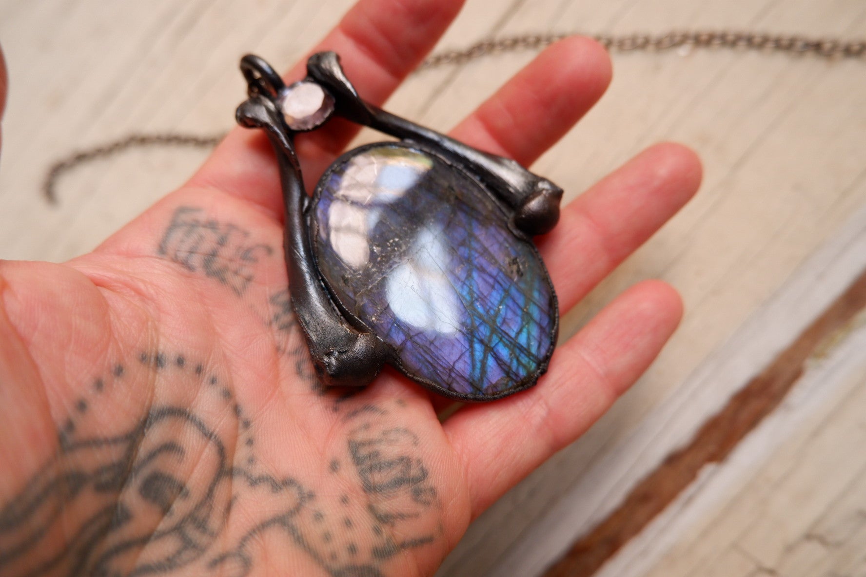 Purple Labradorite Pendant