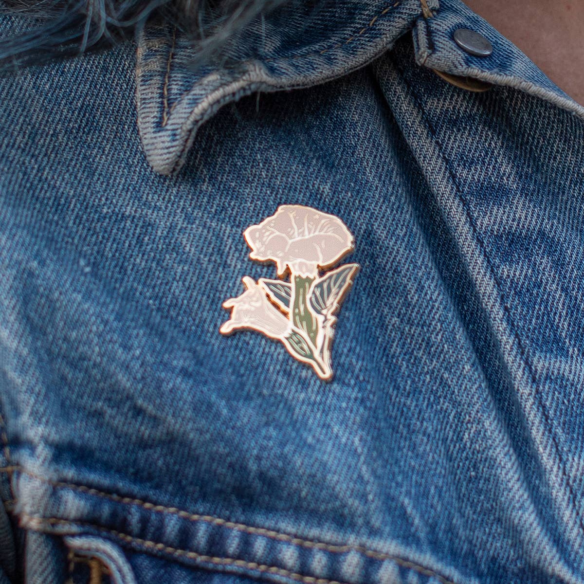 Enamel Pin: Datura 1.25"