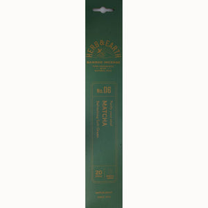 Herb & Earth Incense 20 Sticks - Matcha