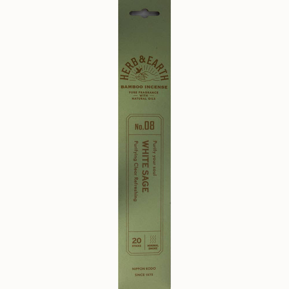 Herb & Earth Incense 20 Sticks - White Sage