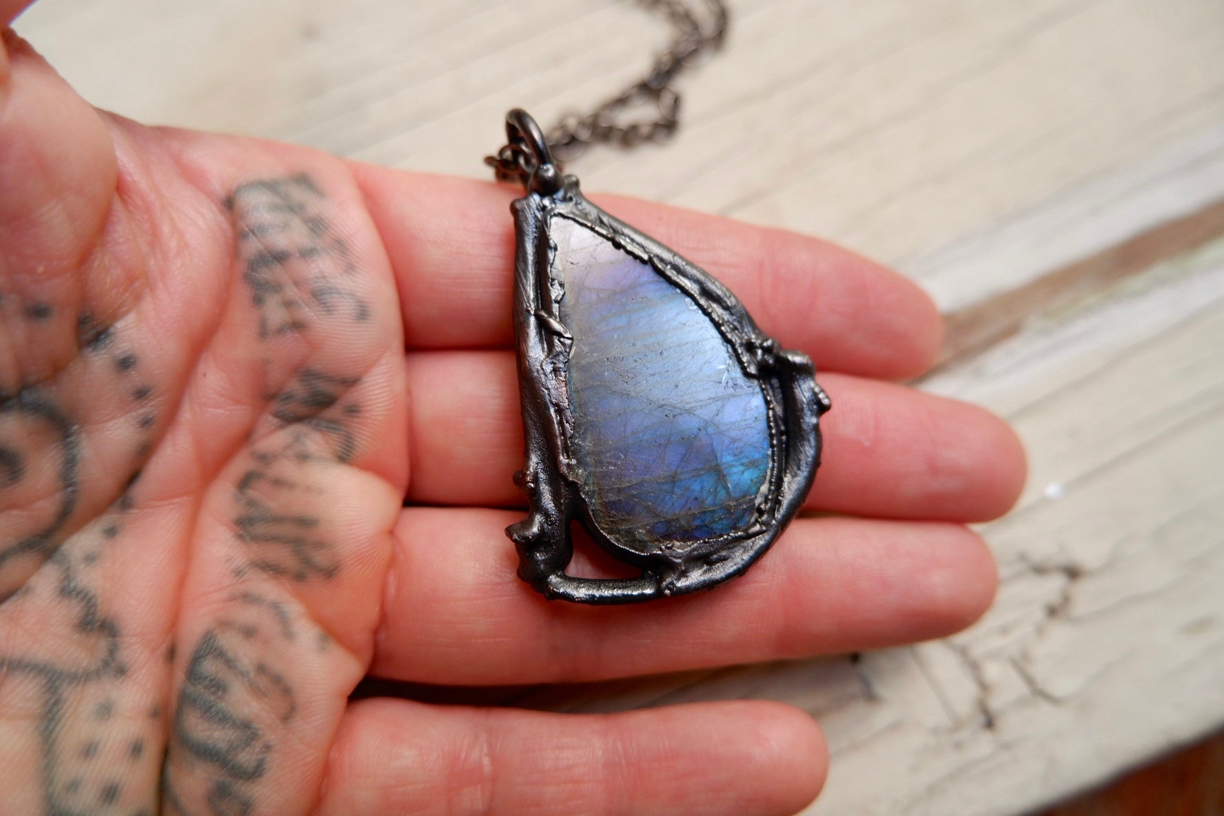 Purple Labradorite Pendant