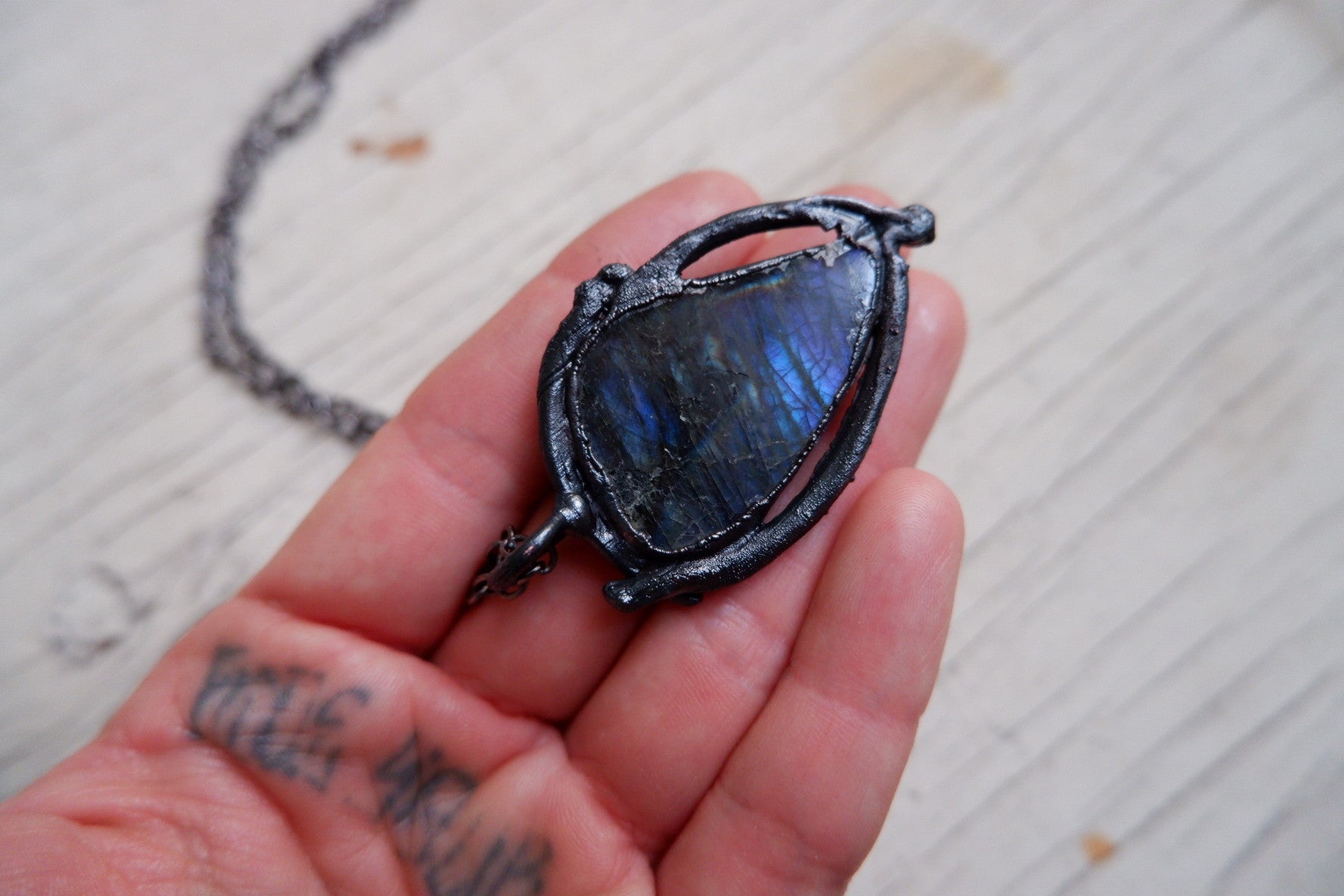 Purple Labradorite Pendant