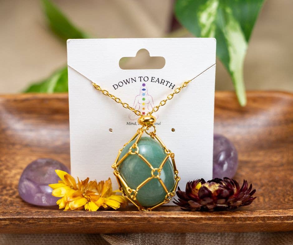 Adjustable Metal Crystal Necklace Holder: Gold