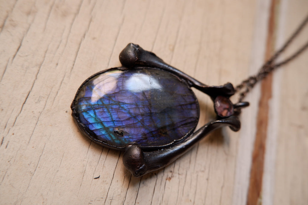 Purple Labradorite Pendant