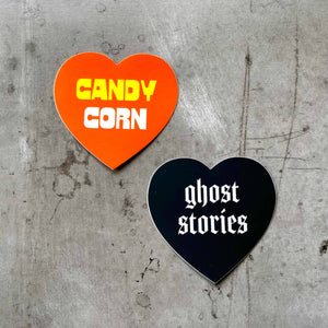 Candy corn Heart Sticker