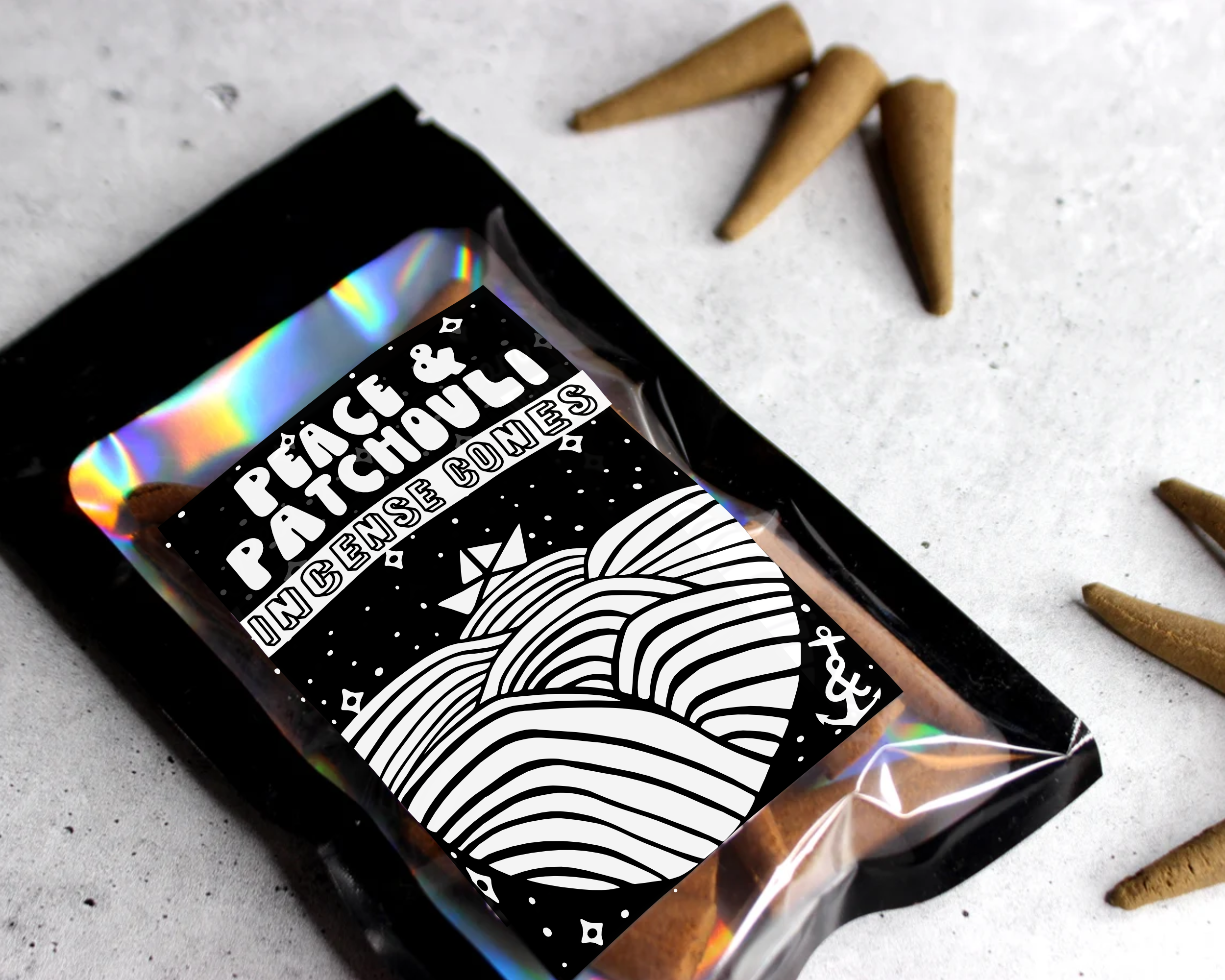 Peace & Patchouli |  Incense Cones | Backflow Cones